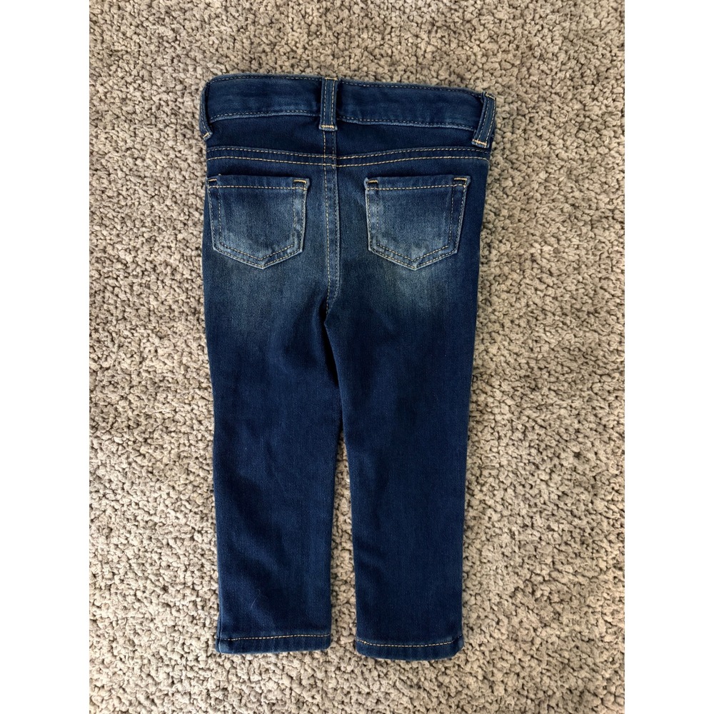 Cat & Jack Jeggings Girls 18M Dark Blue Adjustable Waist New With Tags (NWT)